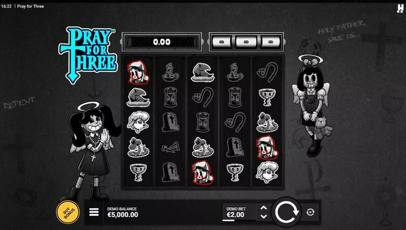 Pray for Free slots Main Screen Reels