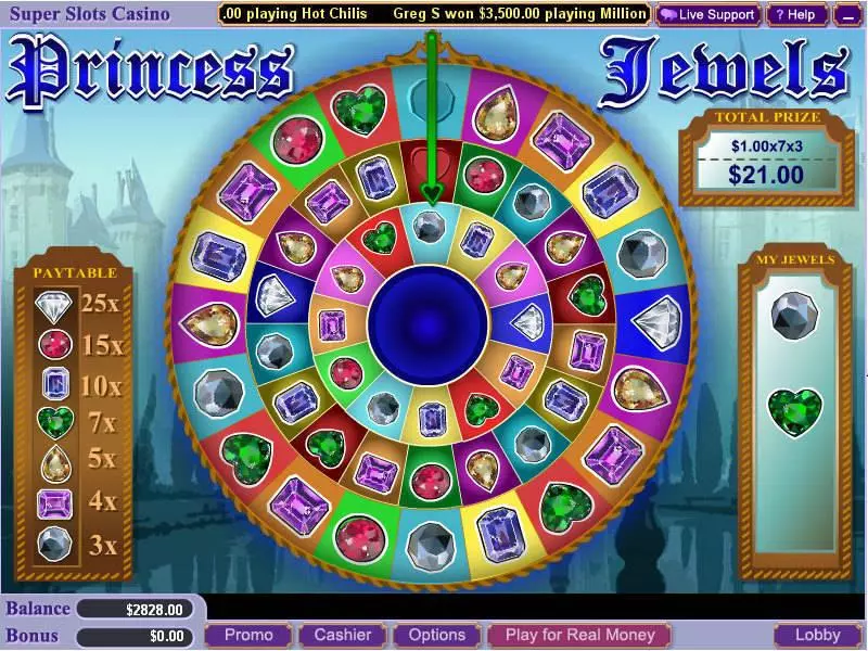 Princess Jewels slots Bonus 1