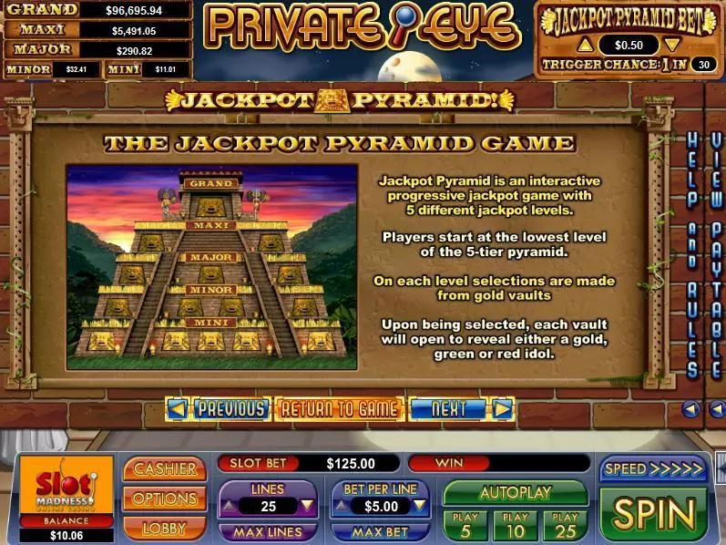 Private Eye slots Info and Rules