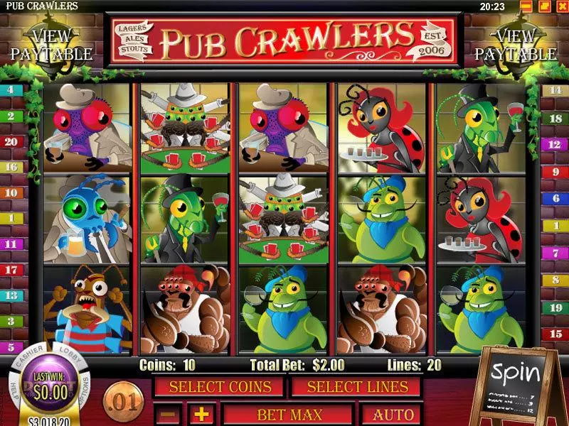 Pub Crawlers slots Main Screen Reels
