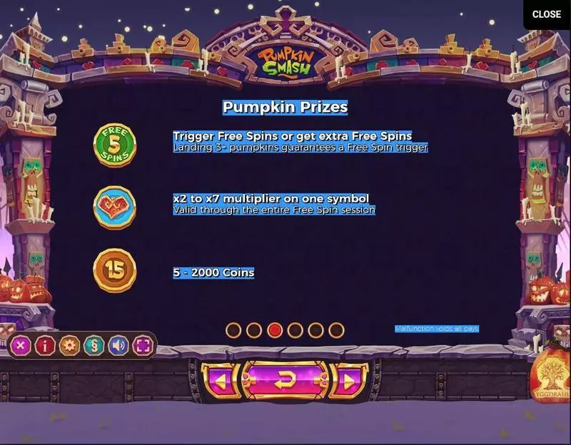 Pumpkin Smash slots Bonus 1