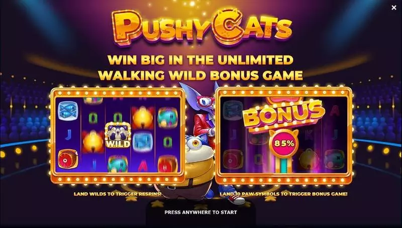 Pushy Cats slots Info and Rules