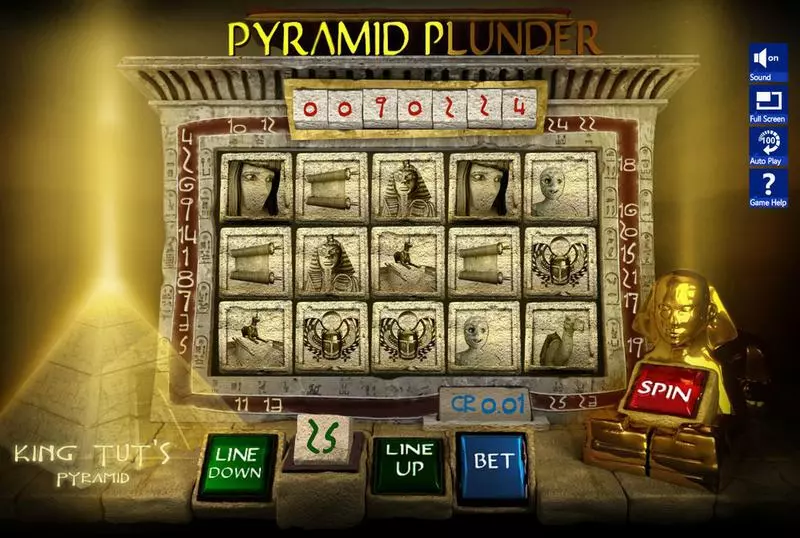 Pyramid Plunder slots Main Screen Reels