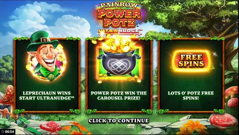 Rainbow Power Pots UltraNudge slots Info and Rules