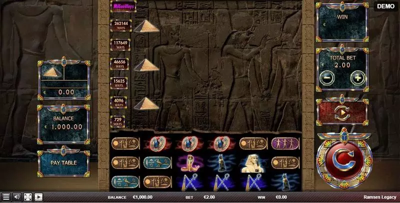 Ramses Legacy slots Main Screen Reels