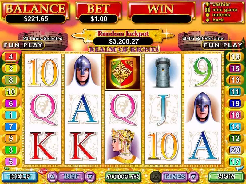 Realm of Riches slots Main Screen Reels