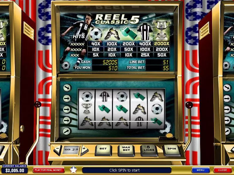 Reel Classic 5 Sport slots Main Screen Reels