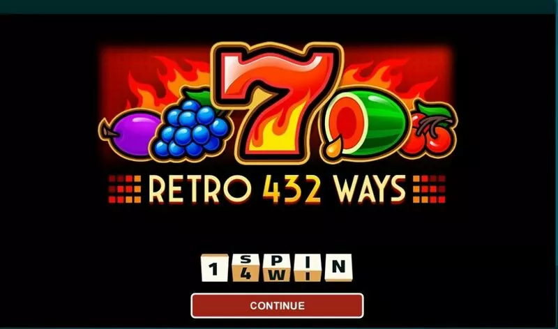 Retro 432 Ways slots Introduction Screen