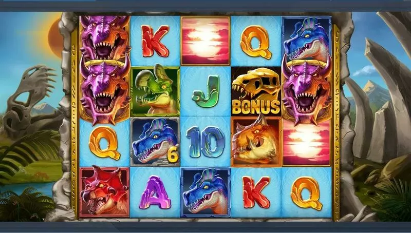 Rex Stampede slots Main Screen Reels