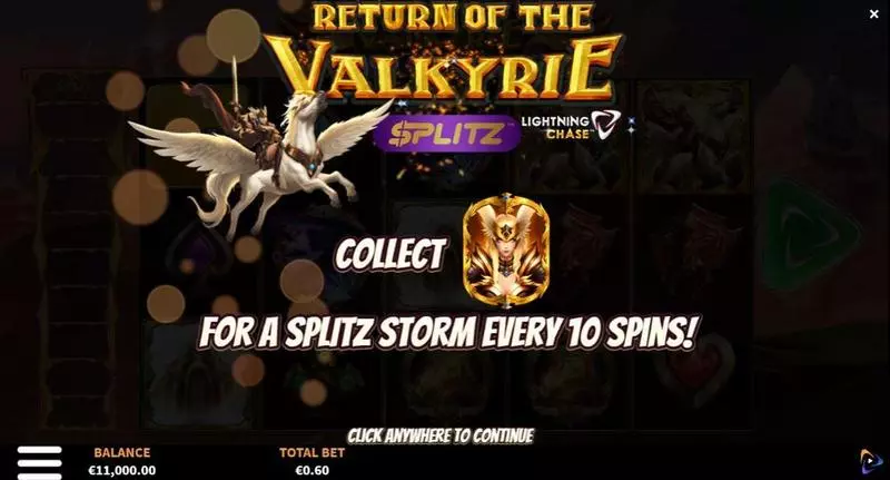 Rise of the Valkyrie Splitz Lightning Chase slots Info and Rules