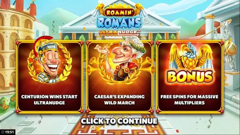 Roamin Romans UltraNudge slots Info and Rules