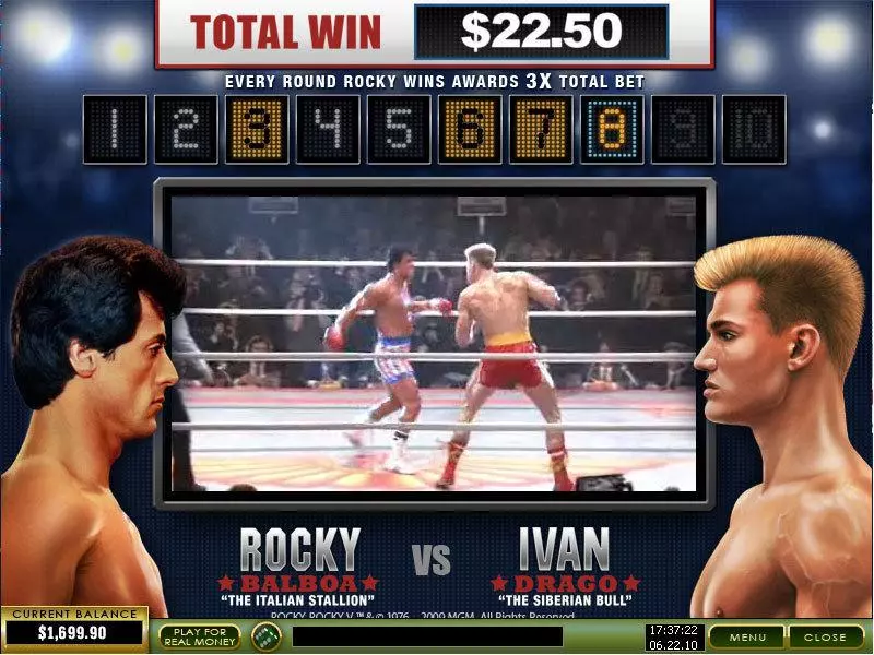 Rocky slots Bonus 1
