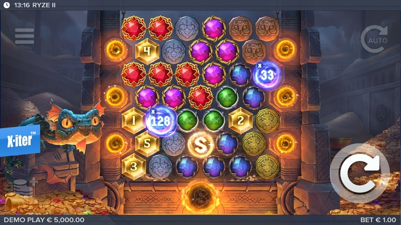 Ryze 2 slots Main Screen Reels