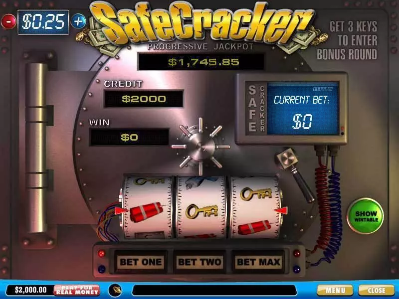 SafeCracker slots Main Screen Reels