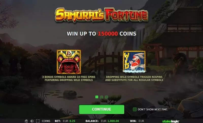 Samurai’s Fortune slots Info and Rules