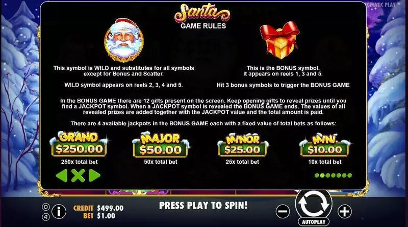 Santa slots Bonus 1