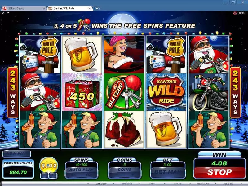 Santa's Wild Ride slots Bonus 1