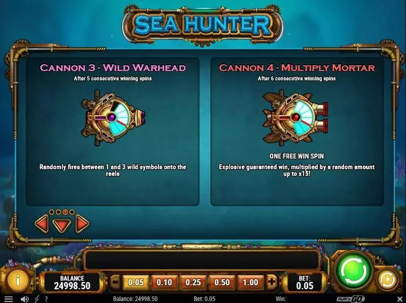 Sea Hunter slots Bonus 3