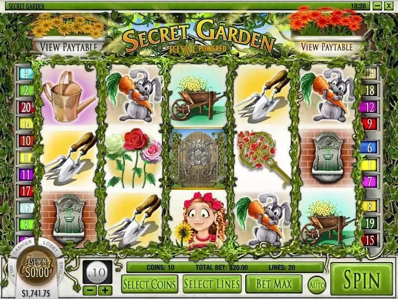 Secret Garden slots Main Screen Reels
