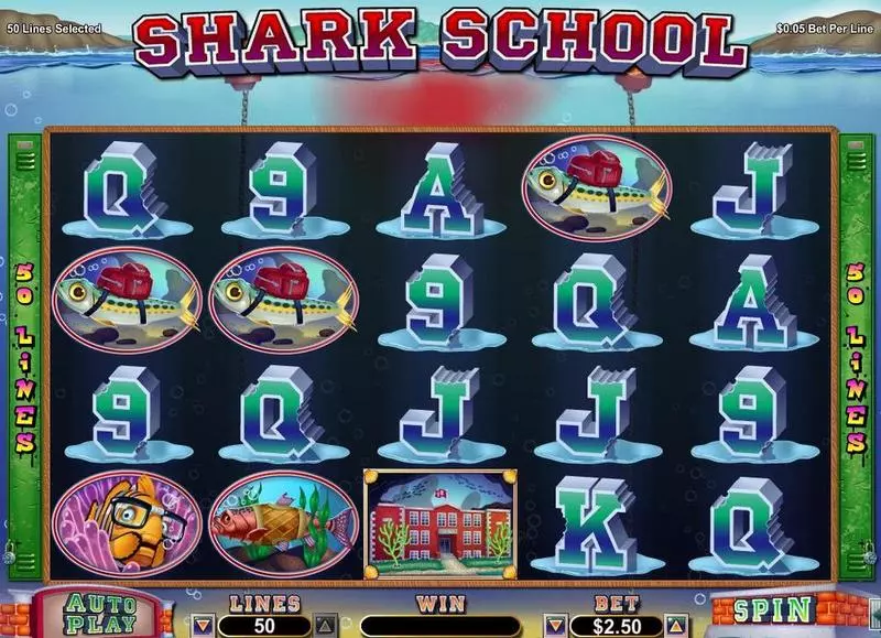Shark School slots Main Screen Reels