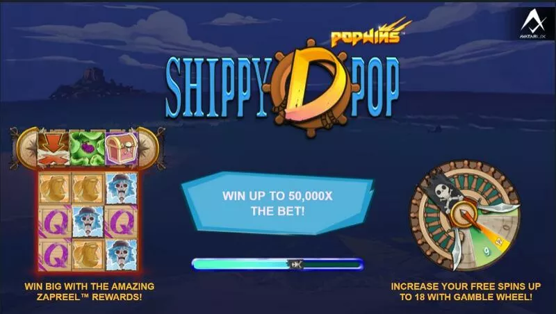 Shippy D Pop slots Introduction Screen