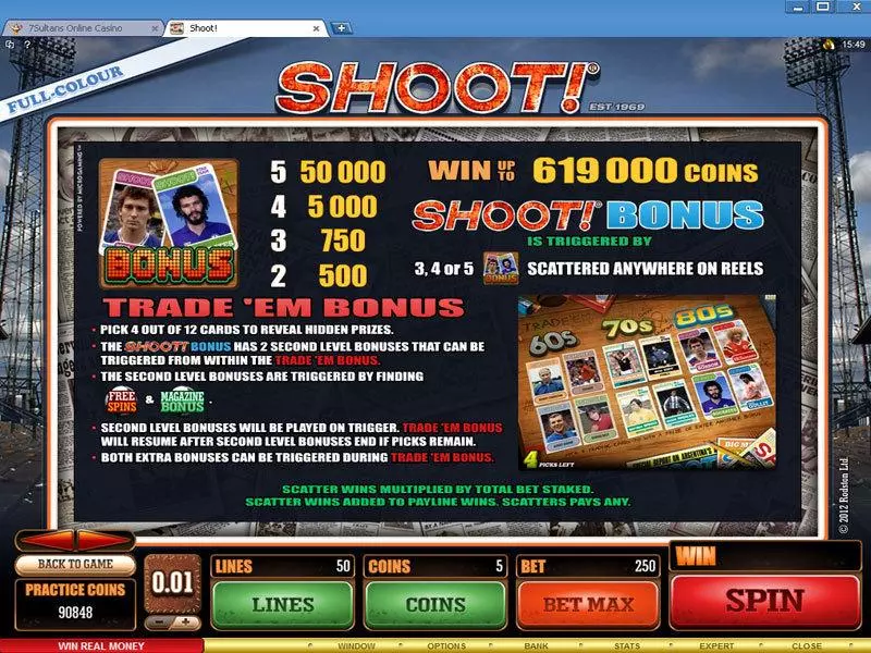 Shoot! slots Bonus 1