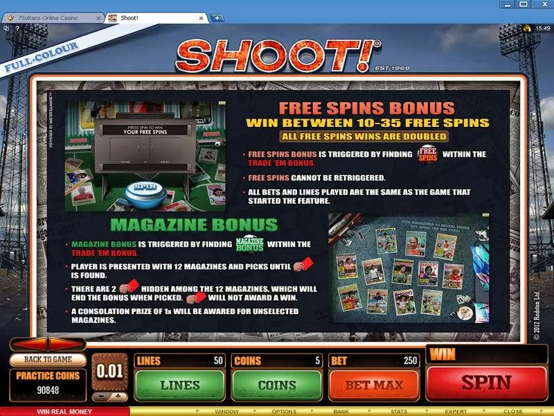 Shoot! slots Bonus 2