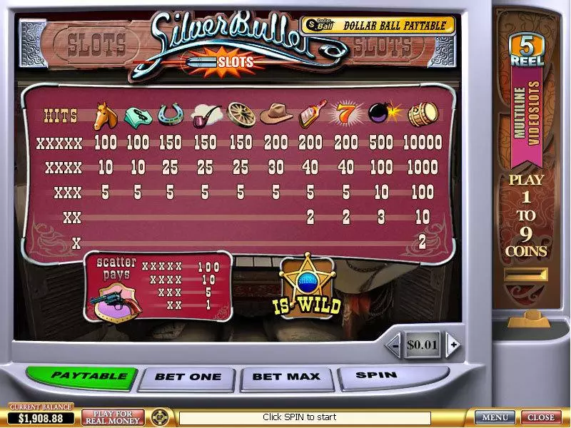 Silver Bullet slots Info and Rules