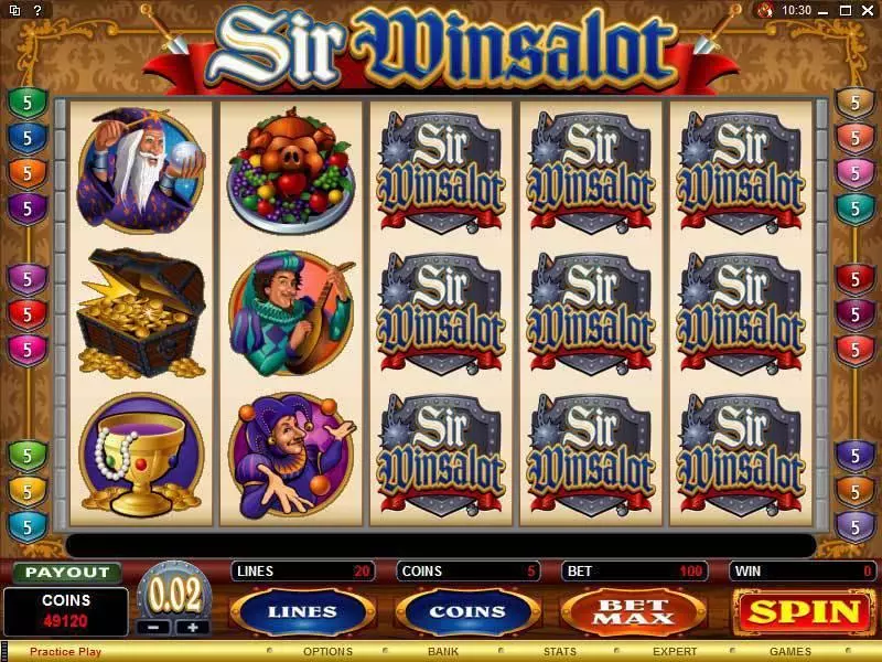 Sir Winsalot slots Bonus 1