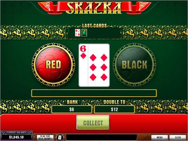 Skazka slots Gamble Screen