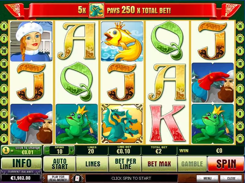 Skazka slots Main Screen Reels