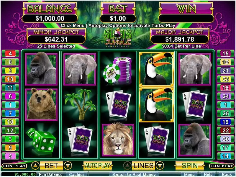 Slots Jungle slots Main Screen Reels