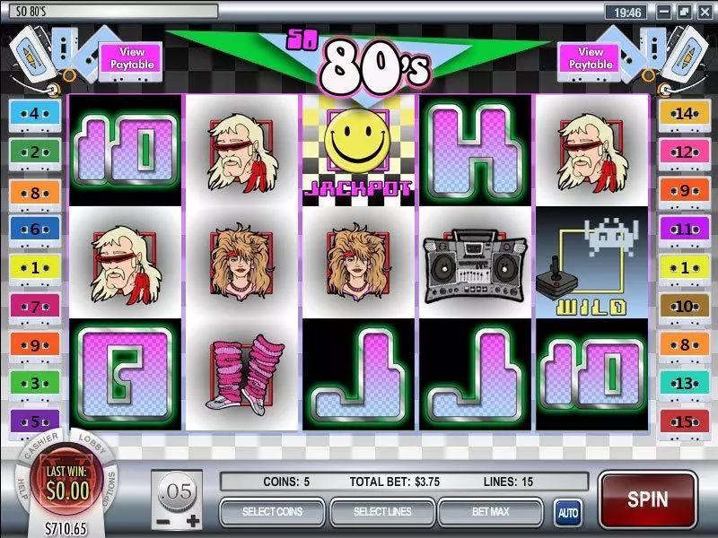 So 80's slots Main Screen Reels
