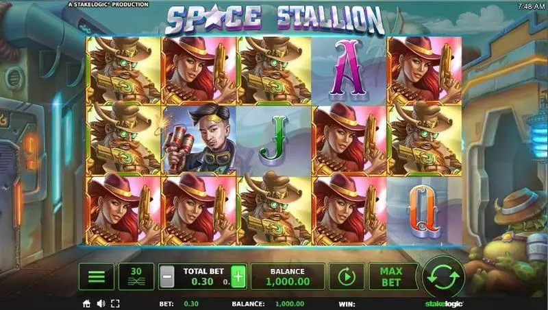 Space Stallion slots Main Screen Reels