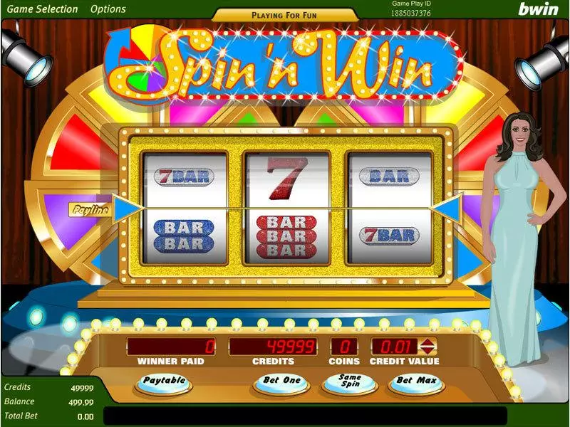 Spin 'N' Win slots Main Screen Reels