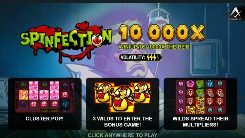Spinfection slots Introduction Screen
