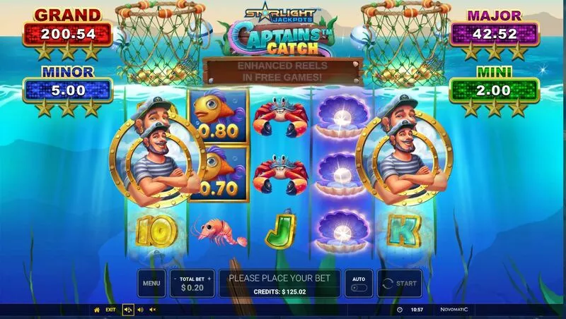 Starlight Jackpots - Captain’s Catch slots Main Screen Reels