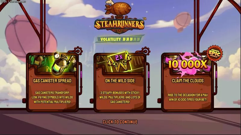 Steamrunners slots Info and Rules