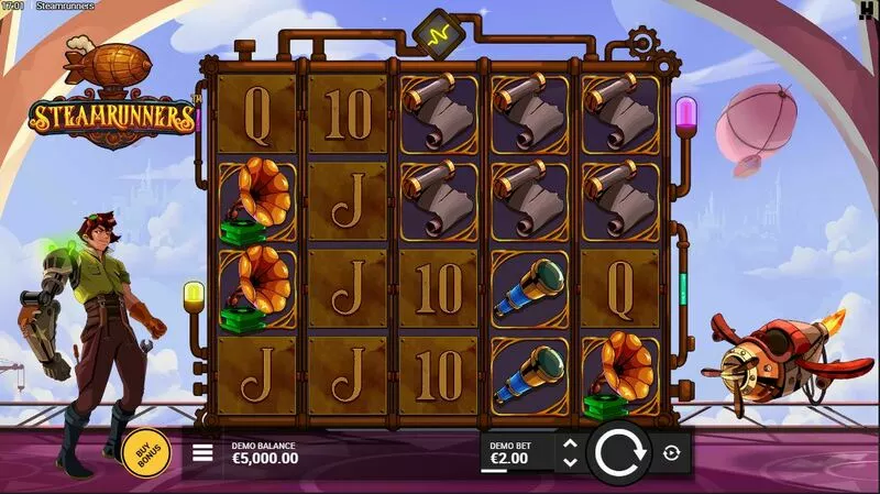 Steamrunners slots Main Screen Reels
