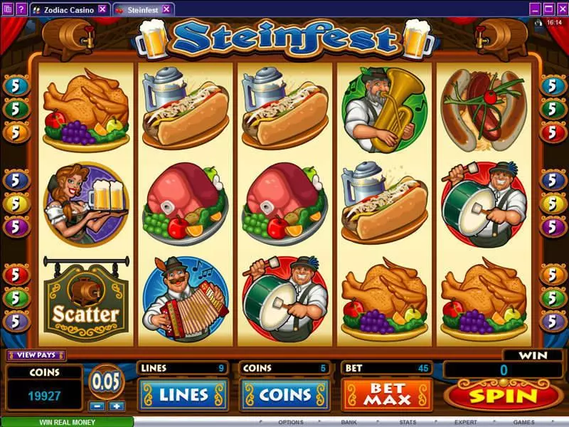 Steinfest slots Main Screen Reels