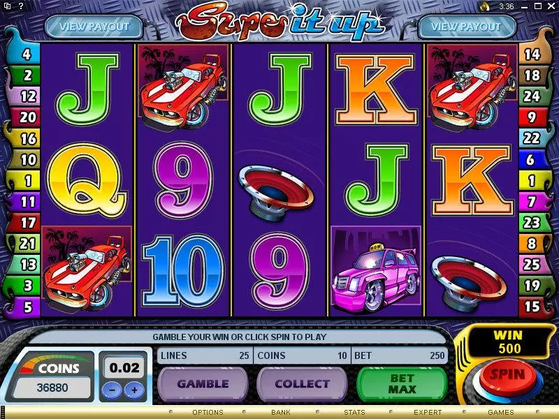 Supe It Up slots Main Screen Reels