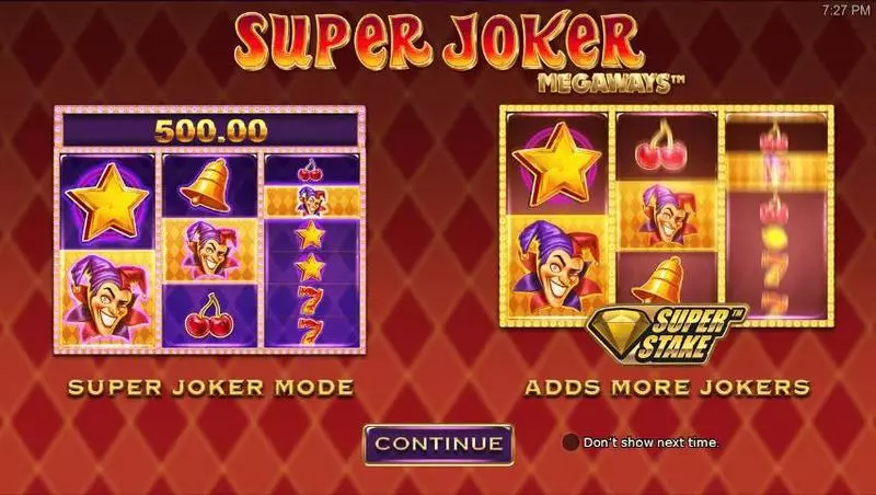 Super Joker Megaways slots Info and Rules