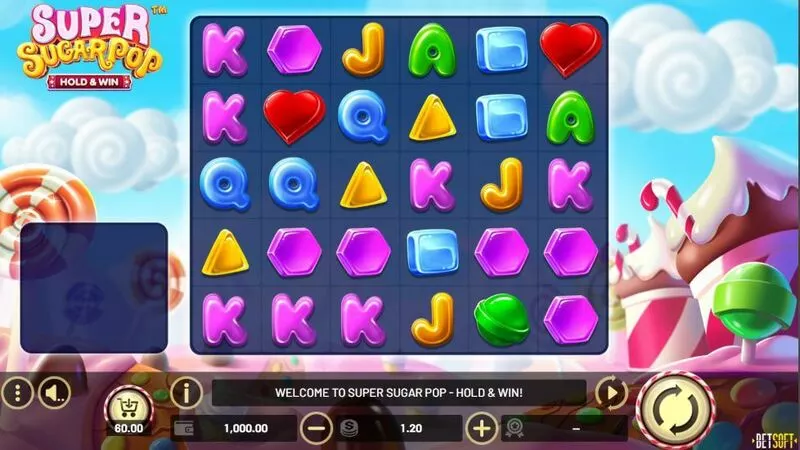 Super Sugar Pop - HOLD and WIN slots Main Screen Reels