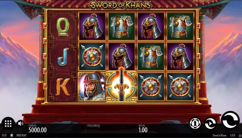 Sword of Khans slots Main Screen Reels