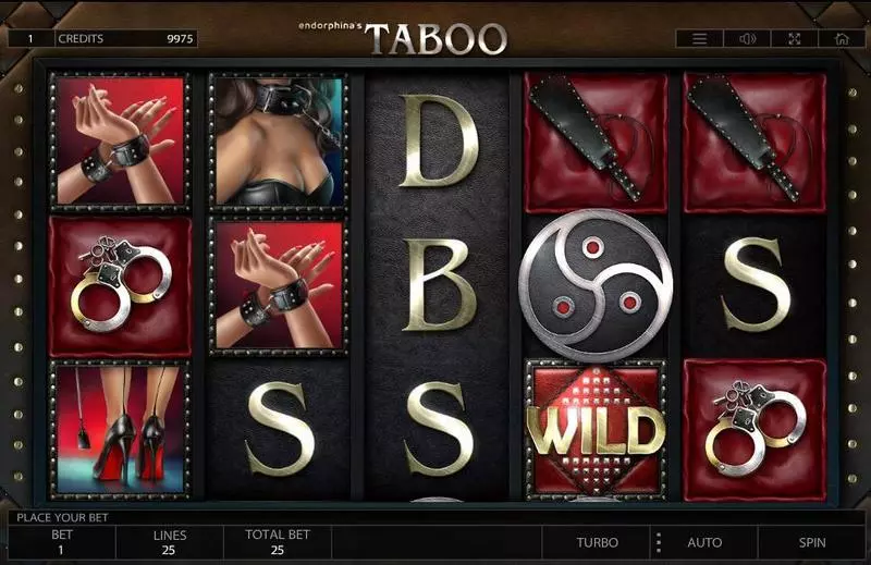Taboo slots Main Screen Reels