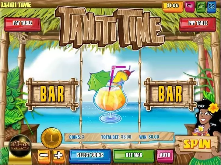 Tahiti Time slots Introduction Screen