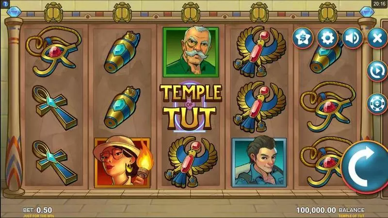 Temple Tut slots Main Screen Reels