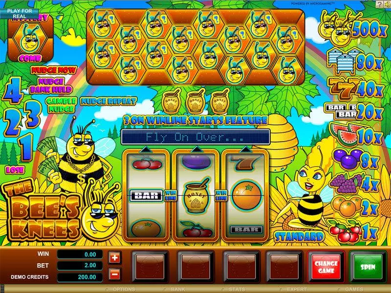 The Bees Knees slots Main Screen Reels