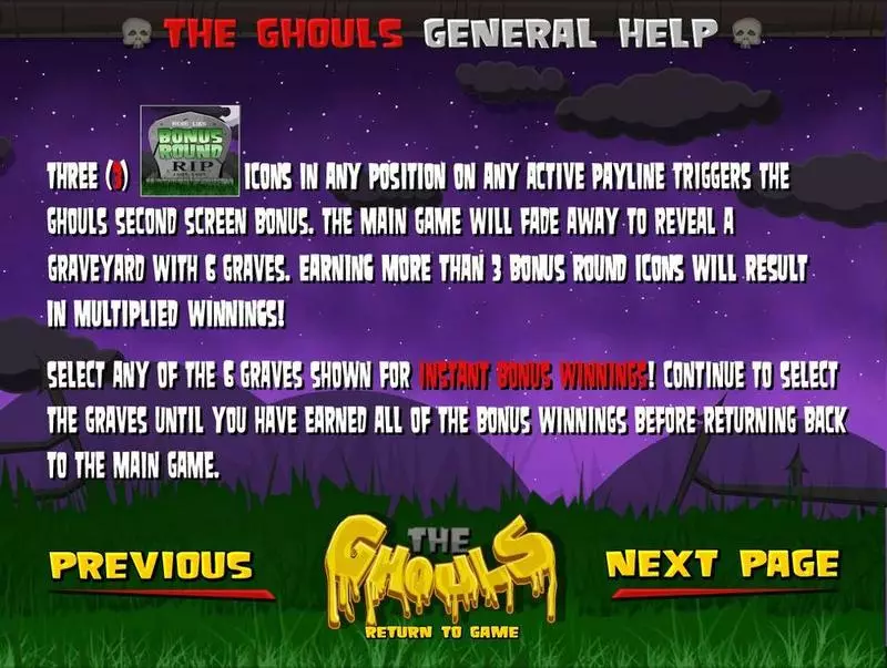 The Ghouls slots Info and Rules