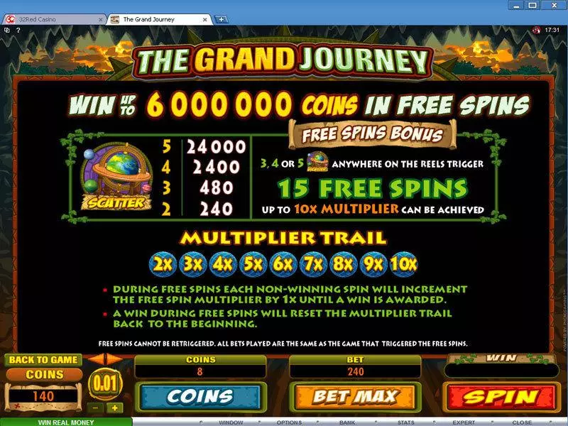 The Grand Journey slots Bonus 1